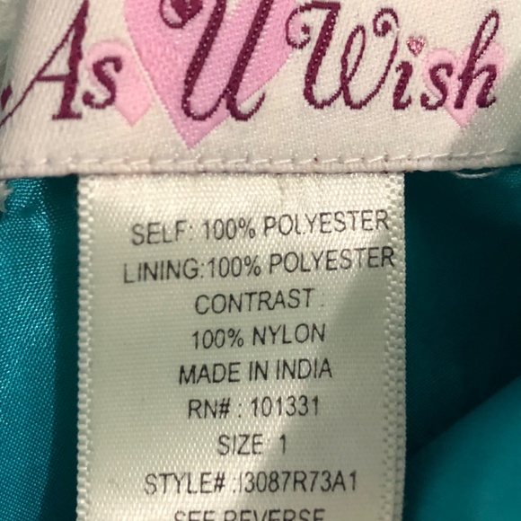 Blue Fit and Flare Dress sz 1 (Extra Small) - Picture 3 of 4